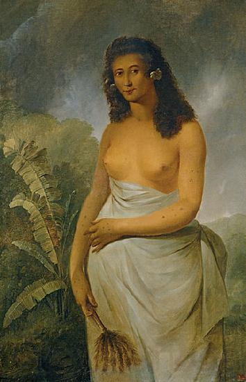 John Webber The Tahitian Princess Poedua Spain oil painting art
